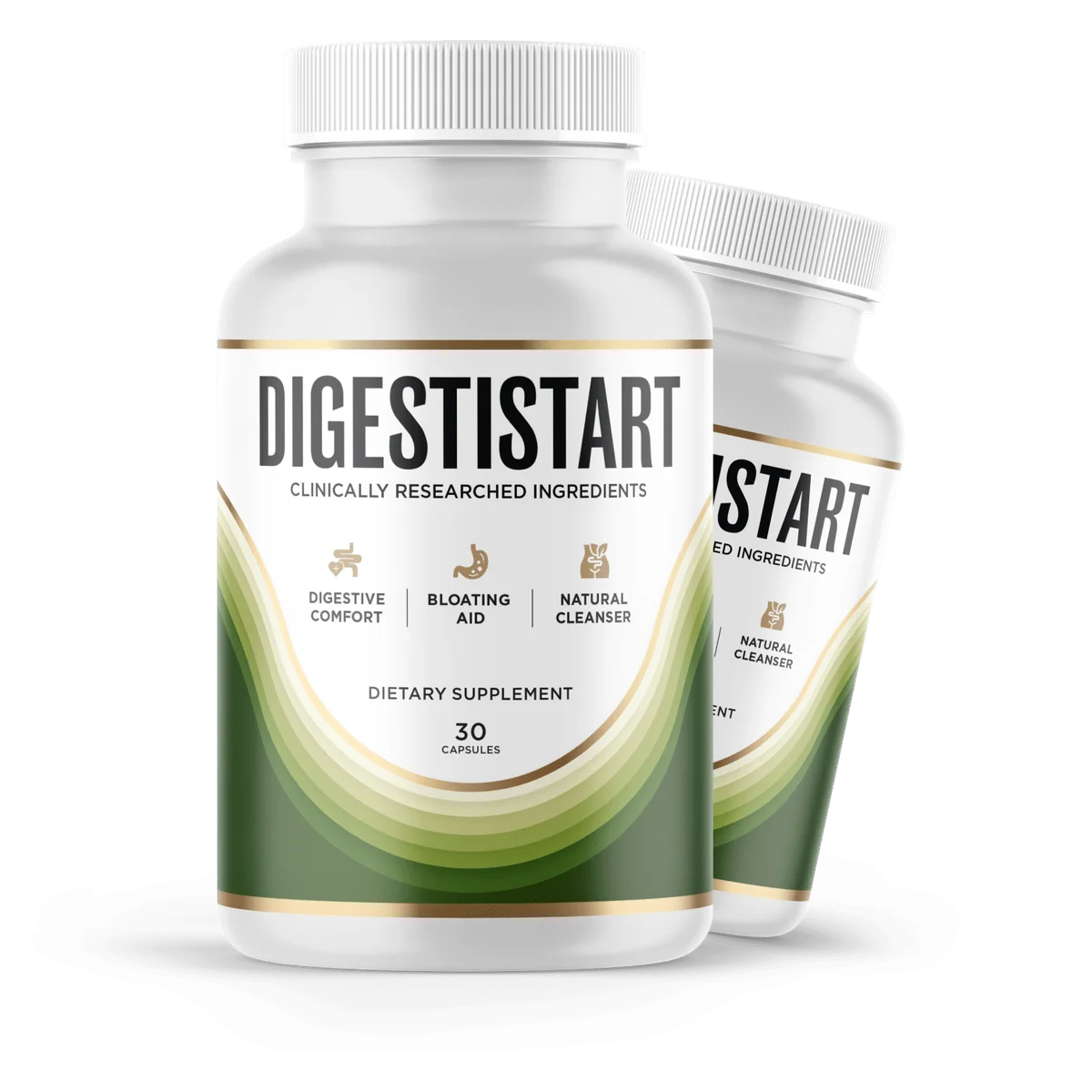 DigestiStart Longevity & Vitality Support — Front Label